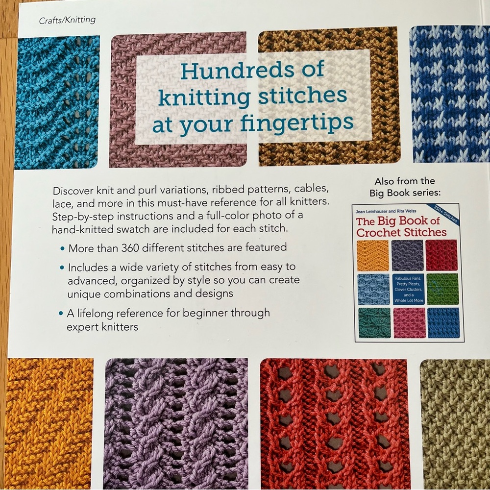 NWT "The Big Book of Knit Stitches" Comprehensive Pattern Book - Picture 4 of 16